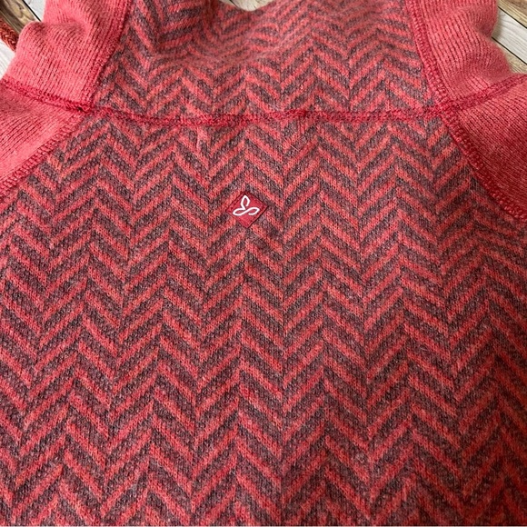 PRANA LUCIA SWEATER Wool Blend Pullover Red Medium Outdoor Hiking Casual Active - Picture 13 of 13